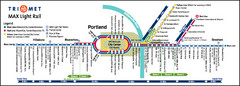 Portland MAX Light Rail Map