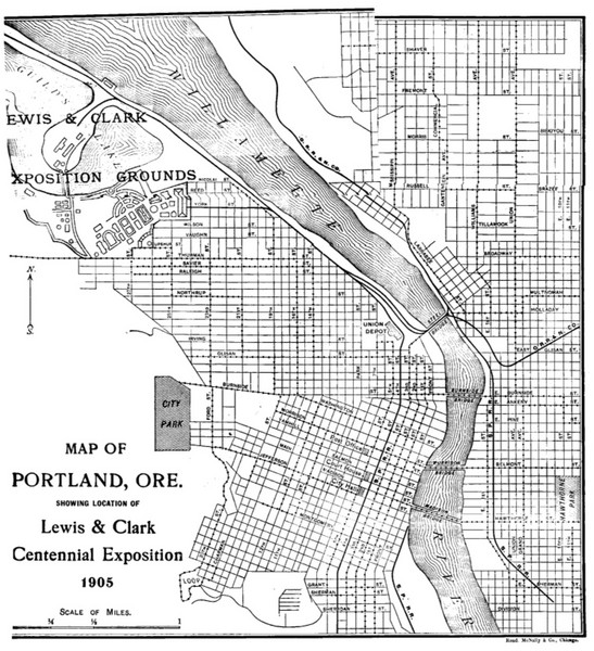 Portland, Oregon Map