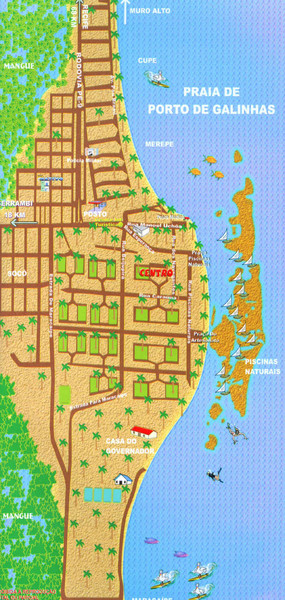 Porto De Galinhas Tourist Map