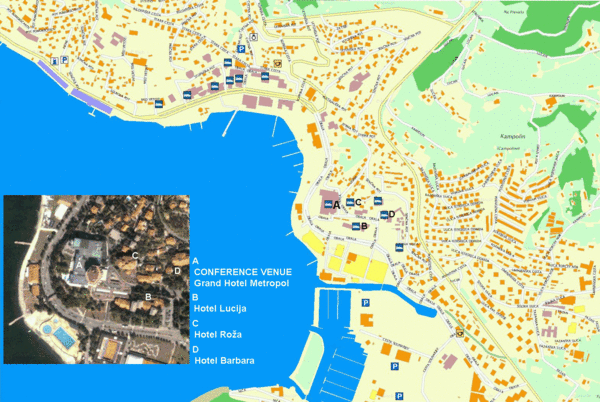 Portorož Lodging Map