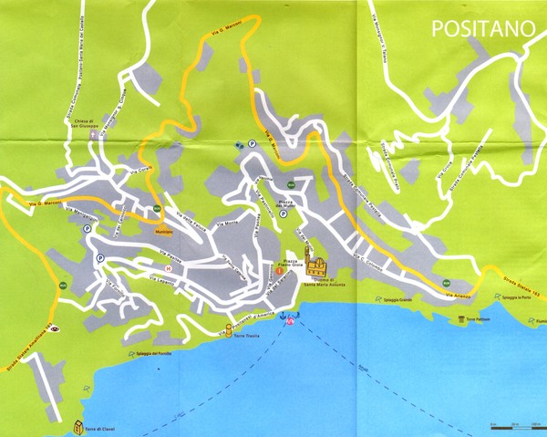 Positano Map