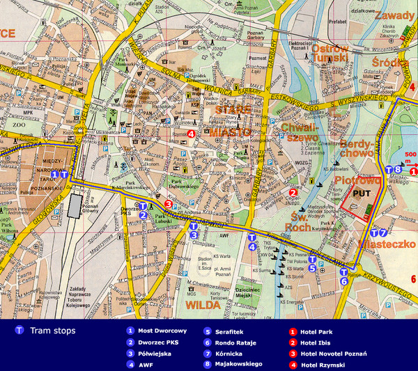 Poznan City Map