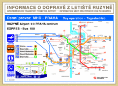 Prague Airport to Metro Map