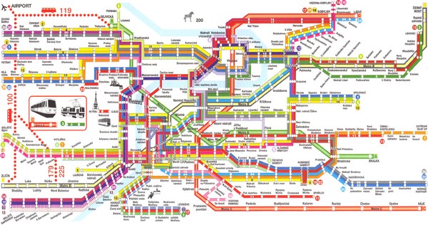 Prague Metro Map