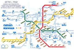 Prague (Praha) Metro Map