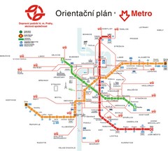 Prague Public Transport Map