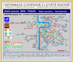 Prague Ruzyne Airport Night Public Transportation... Prague Ruzyne Airport Night Public Transportation...