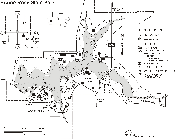 Prairie Rose State Park Map