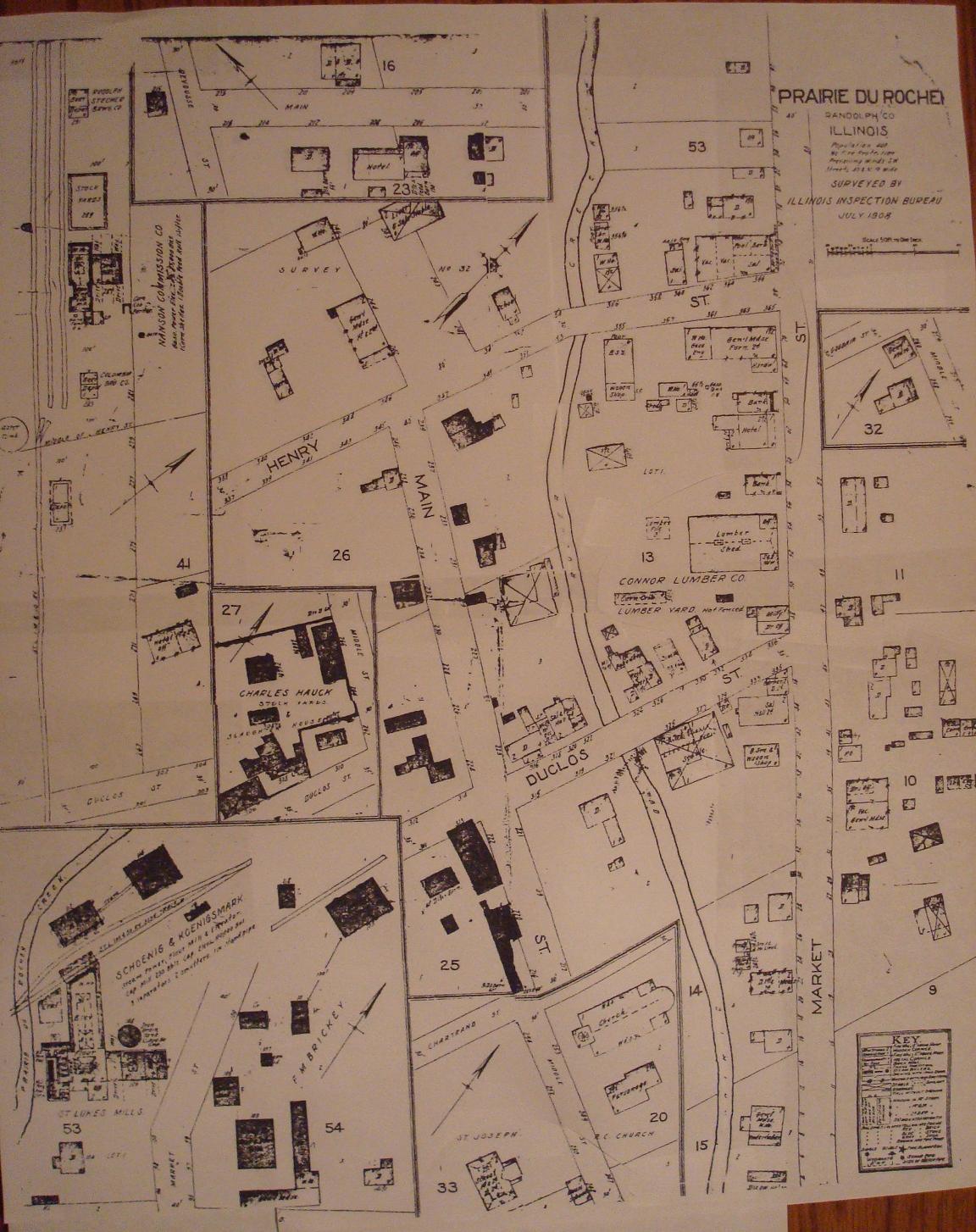 Prairie du Rocher City Map Prairie du Rocher Illinois • mappery