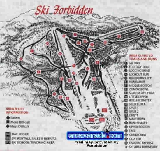 Pre-1999 Forbidden Plateau Map #2