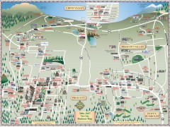 Prescott tourist map