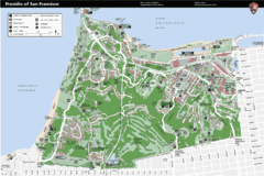 Presidio of San Francisco detail map Presidio of San Francisco detail map