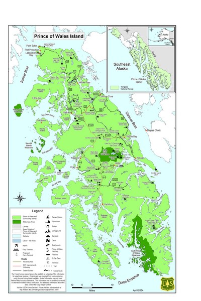 Prince of Wales Island Map