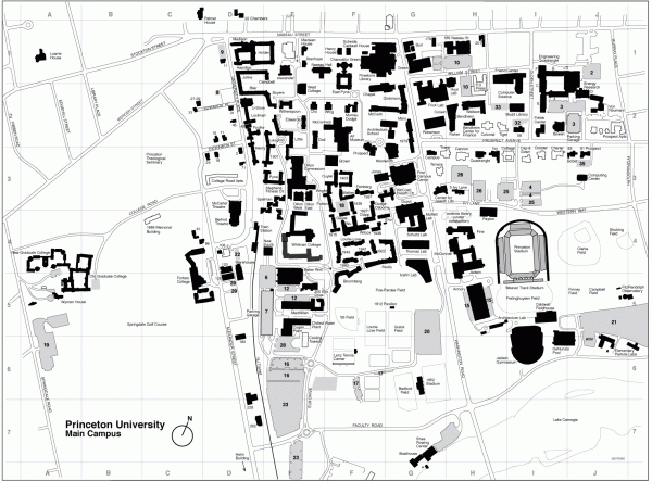 Princeton University Campus Map