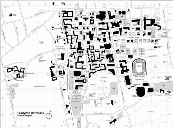 Princeton Campus Map