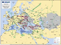 Proposed European Crude Oil Pipelines Map