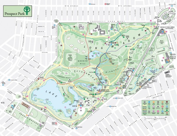 Prospect Park Brooklyn Map Prospect Park Map - Prospect Park Brooklyn New York • Mappery