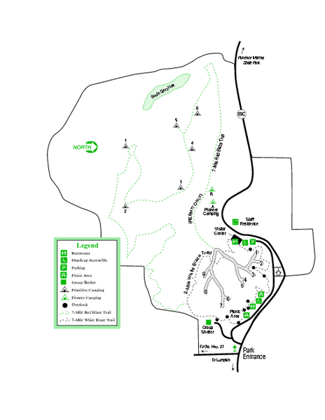 Providence Canyon State Park Map