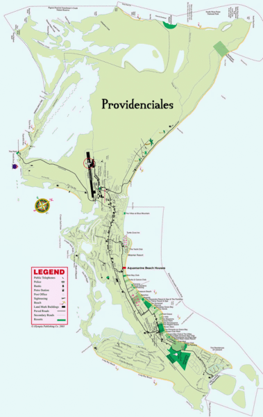 Providenciales Island Map