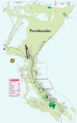 Providenciales Island Map Providenciales Island Map