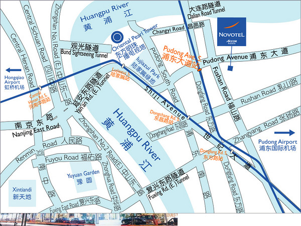 Pudong Hotel Map