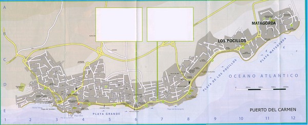 Puerto Del Carmen - Street map