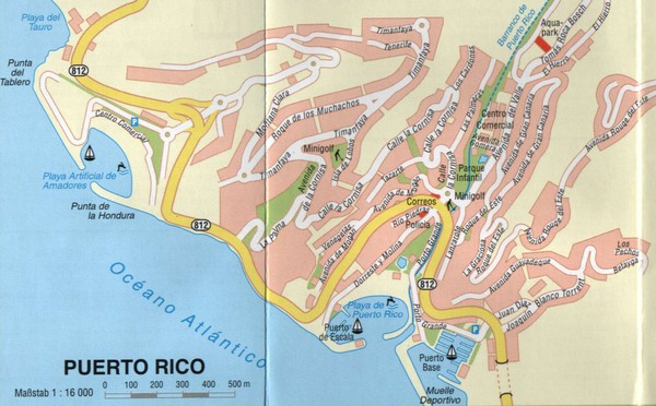 Compra Convocar basura Puerto Rico Gran Canaria Map - Puerto Rico Gran Canaria • mappery