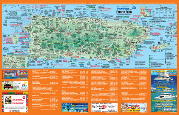 Puerto Rico Tourist Map