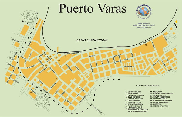 Puerto Varas Map
