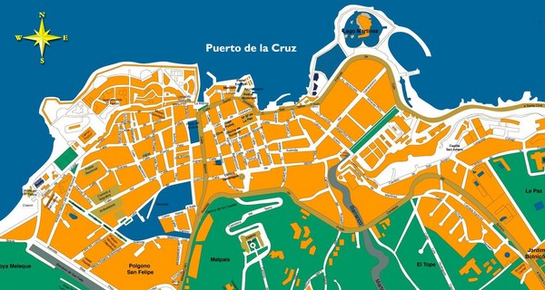 Puerto de la Cruz Tenerife Map