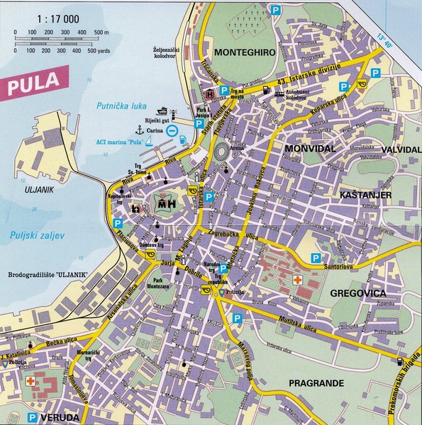 Pula City Map