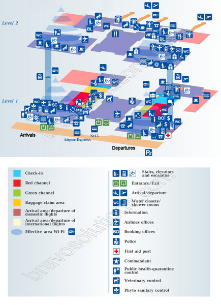 Pulkovo 2 Airport Map