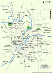 Pune Tourist Map