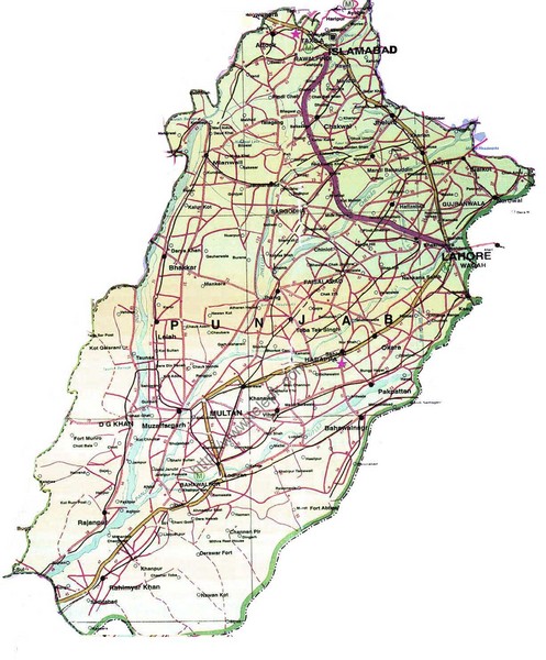 Punjab Guide Map