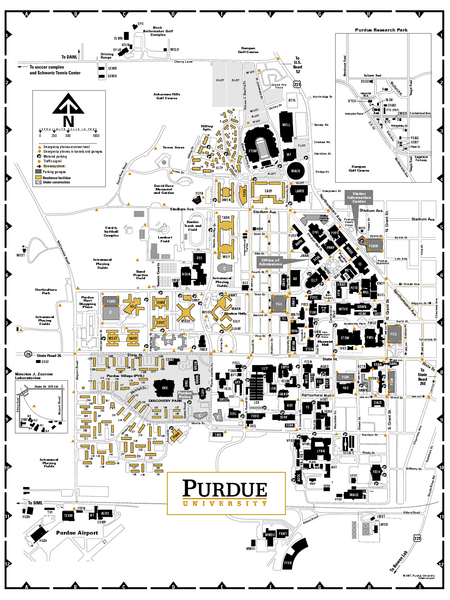 Purdue University - Main Campus Map