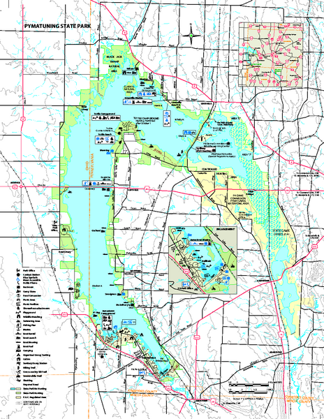 Pymatuning State Park Map Pymatuning State Park Map - Jamestown Pa 16134 • Mappery