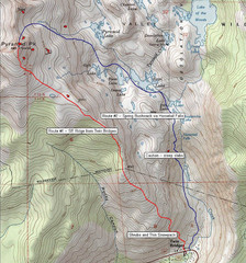 Pyramid Peak Ski Route Map