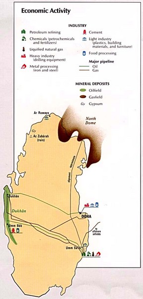 Qatar Economic Activity Map