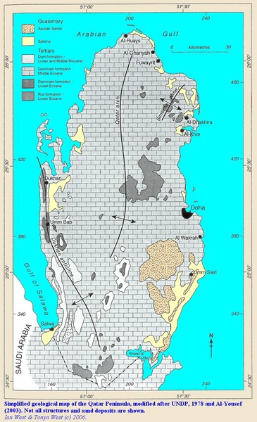 Qatar geological Map