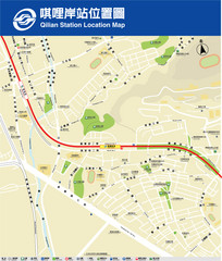 Qilian Station Map