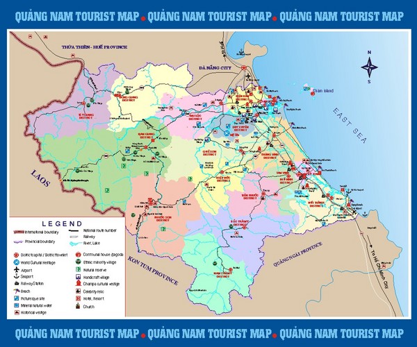 Quang Nam Tourist Map