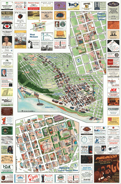 Queen Anne tourist map