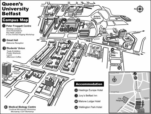 Queen's University Belfast Campus Map