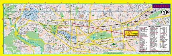 Quito Tourist Map