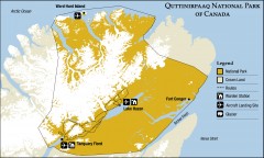 Quttinirpaaq National Park map