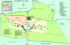 R. B. Winter State Park map