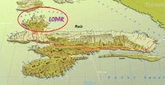 Rab Island Map