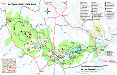 Raccoon Creek State Park Map