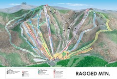 Ragged Mountain Ski trail Map