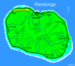 Rarotonga Island Map Rarotonga Island Map